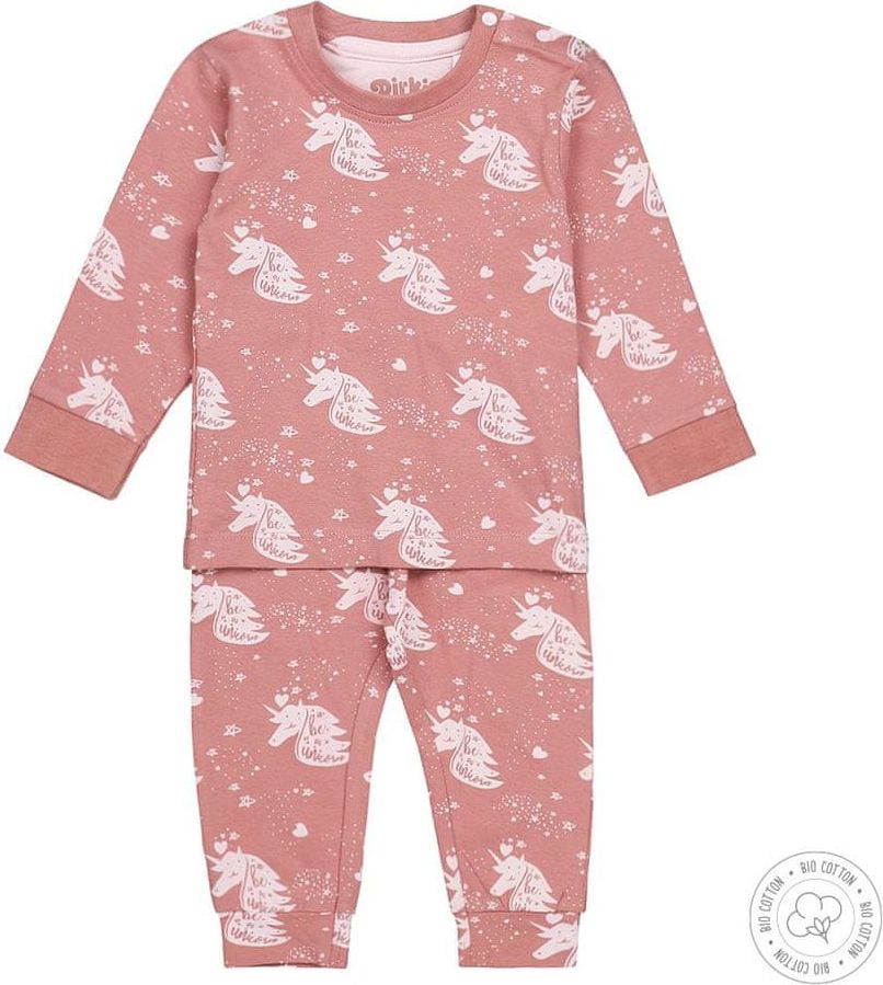 Dirkje dívčí pyžamo – jednorožec WDB0503 50/56 růžová - obrázek 1