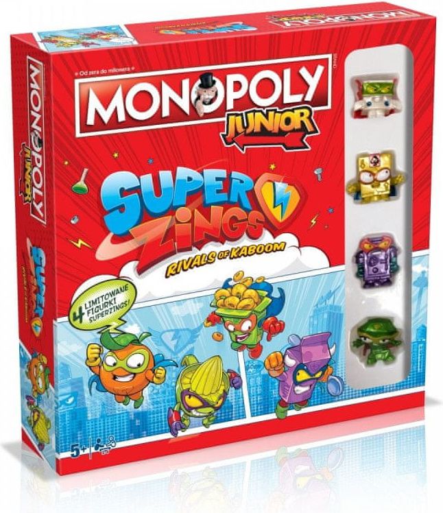 shumee Monopoly Junior Super Zings hra - obrázek 1