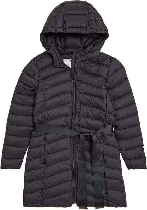 Marks & Spencer Lehký dlouhý zateplený kabát s technologií Stormwear™ (6–16 let) černá 11-12 let - obrázek 1