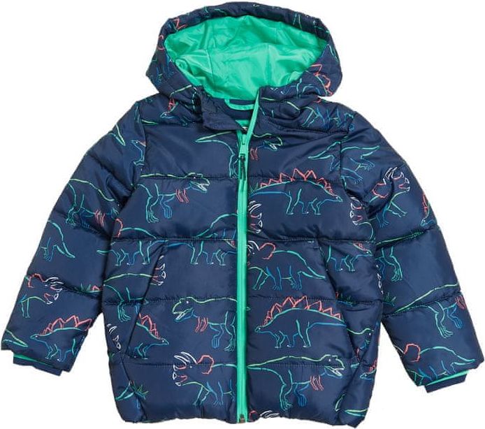 Marks & Spencer Zateplená bunda s technologií Stormwear™ s motivem dinosaura (2–7 let) modrá/tmavě modrá 5-6 let - obrázek 1