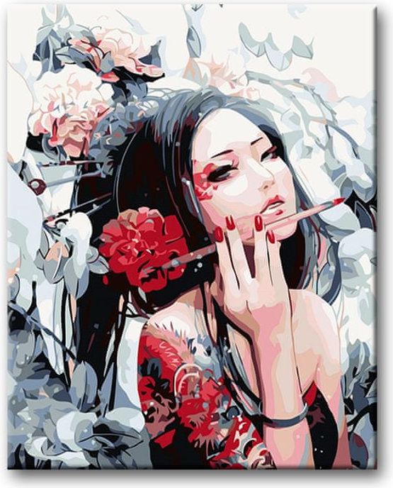 ZUTY Malování podle čísel - MALÍŘKA Z JAPONSKA 40x50 YES - obrázek 1