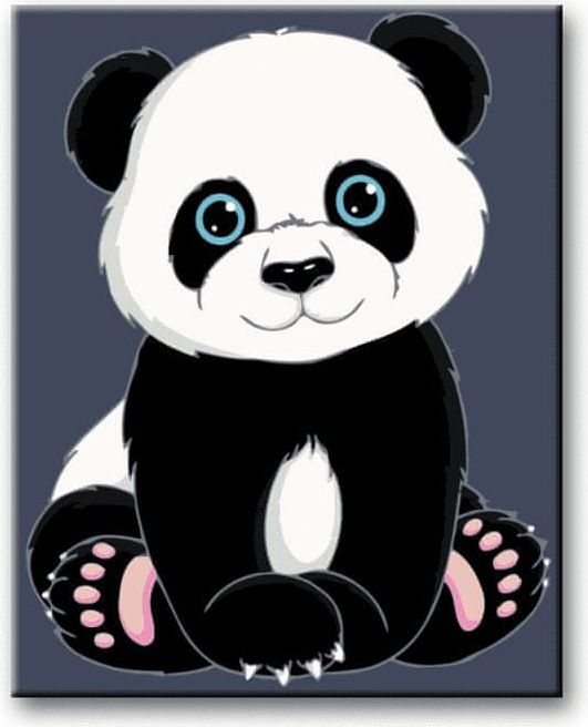 ZUTY Malování podle čísel - PANDA 40x50 YES - obrázek 1