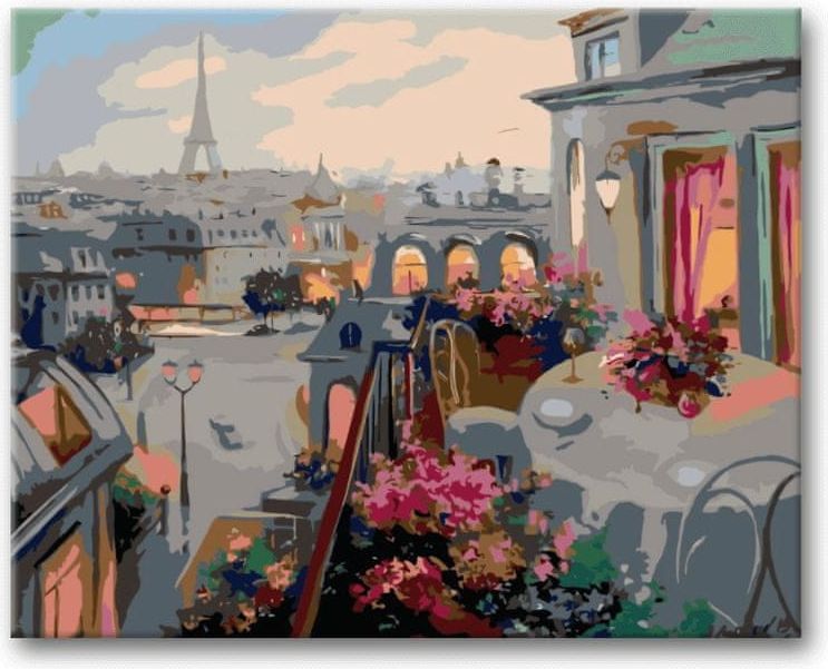 ZUTY Malování podle čísel - PAŘÍŽ Z BALKONU YES 80x100 - obrázek 1