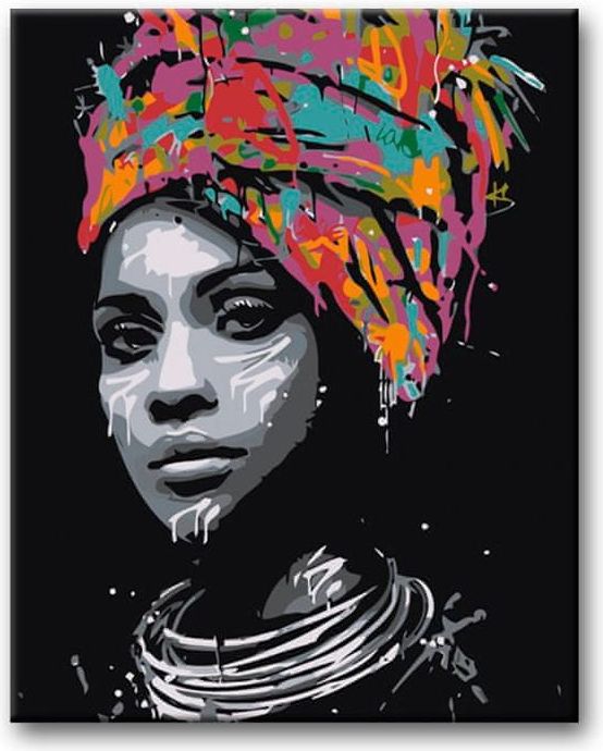 ZUTY Malování podle čísel - AFRICKÁ KRÁSKA NO 80x100 - obrázek 1