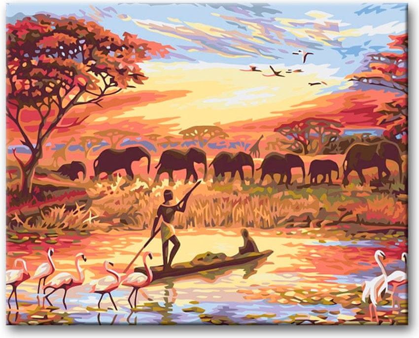 ZUTY Malování podle čísel - AFRICKÝ ZÁPAD SLUNCE 40x50 YES - obrázek 1