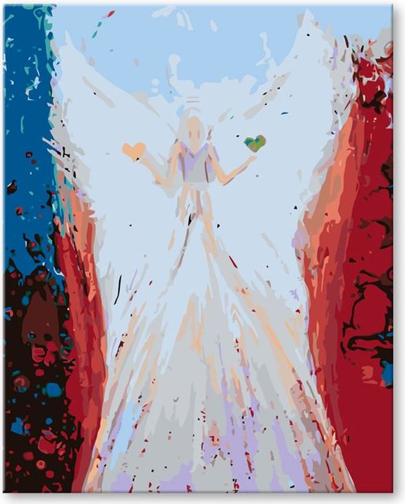 ZUTY Malování podle čísel - ANDĚLÉ OD LENKY -BALANCE ANGEL NO 80x100 - obrázek 1
