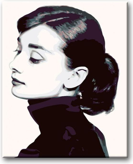ZUTY Malování podle čísel - Audrey Hepburn I YES 80x100 - obrázek 1