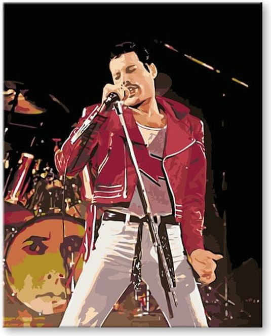 ZUTY Malování podle čísel - FREDDIE NA PÓDIU YES 80x100 - obrázek 1