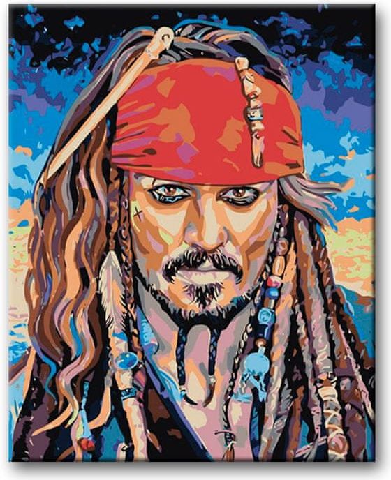 ZUTY Malování podle čísel - JACK SPARROW I NO 80x100 - obrázek 1