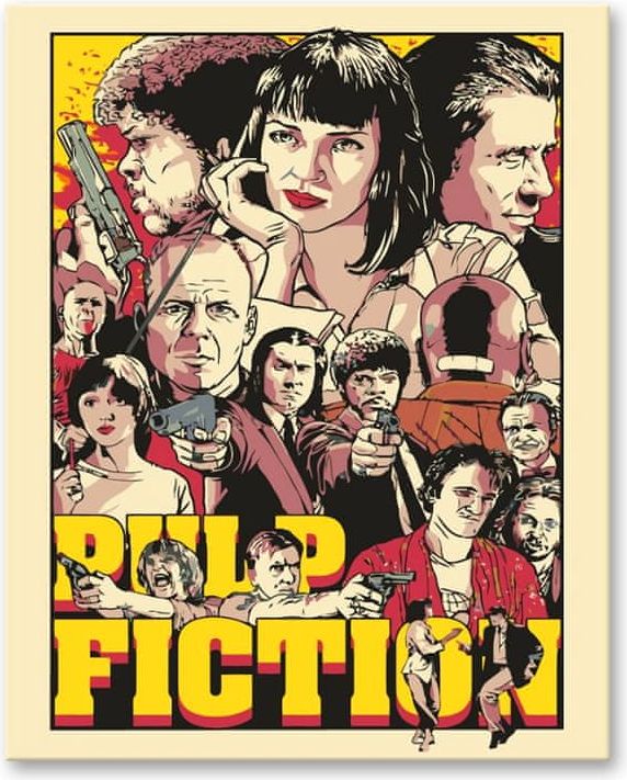 ZUTY Malování podle čísel - PULP FICTION YES 80x100 - obrázek 1