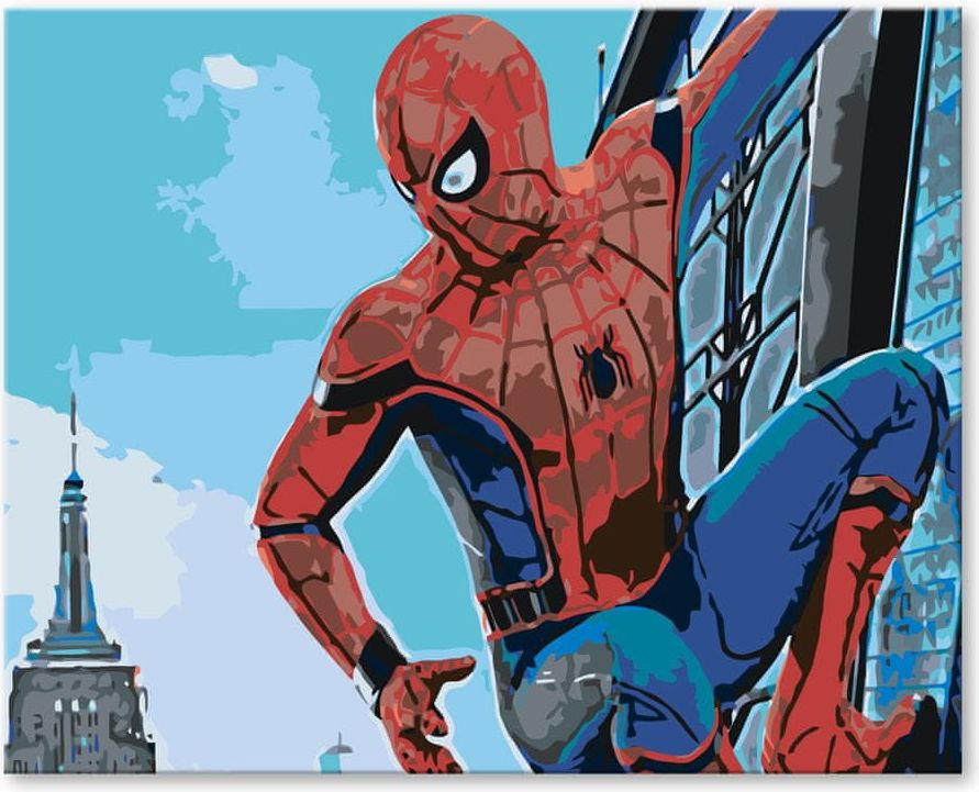 ZUTY Malování podle čísel - SPIDERMAN VE MĚSTĚ 40x50 YES - obrázek 1