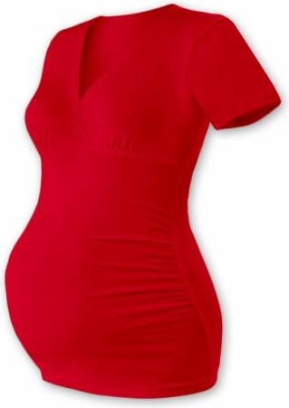 Těh. triko/tunika kr. rukáv EVA - červené, Velikosti těh. moda L/XL - obrázek 1