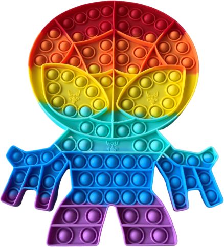 Pop It POP IT Rainbow antistresová hračka Spiderman JUMBO 30 cm - obrázek 1