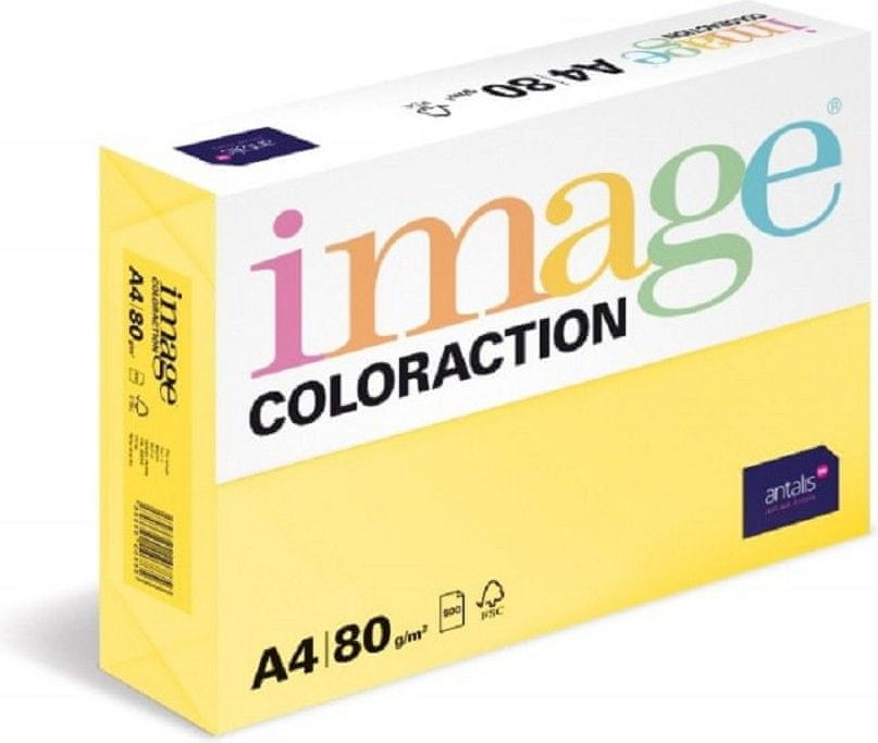 Antalis Barevný papír Image Coloraction Desert/pastelově žlutá A4/160g/250ks - obrázek 1