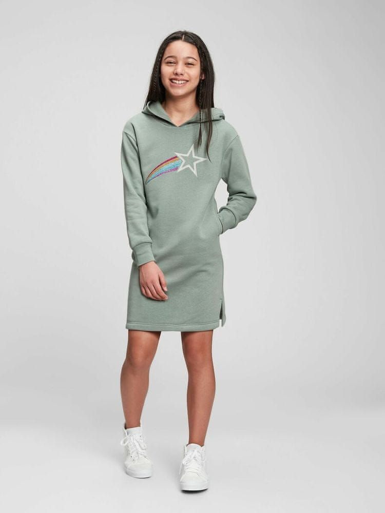 Gap Dětské šaty sweatshirt dress XS - obrázek 1