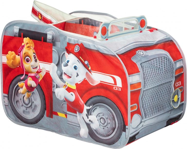 Dětský Pop Up stan Paw Patrol hasičské auto - obrázek 4