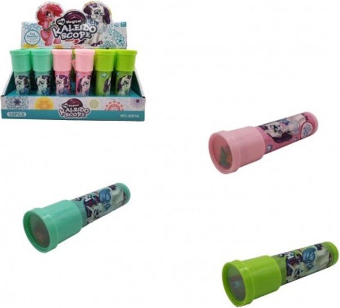 Teddies Kaleidoskop - Krasohled Jednorožec plast 13cm 3 barvy 18ks v boxu