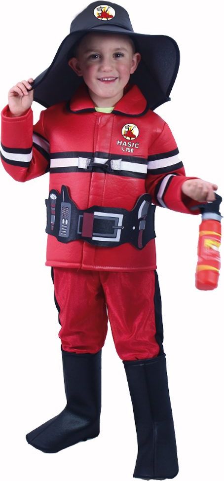 RAPPA Dětský kostým hasič s českým potiskem (M) - obrázek 1