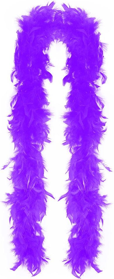 RAPPA Boa fialové s peřím 180 cm - obrázek 1