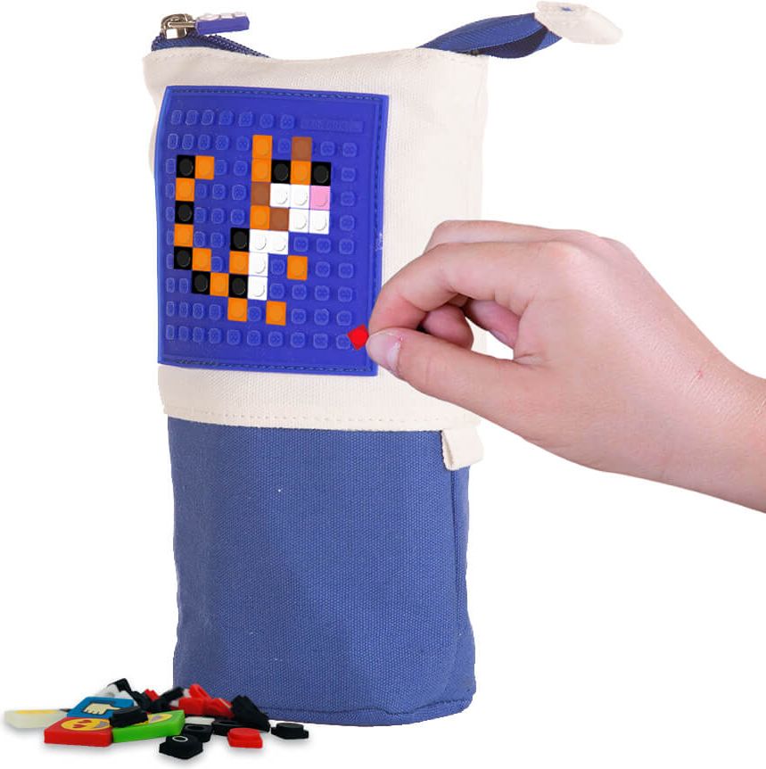 PIXIE CREW studentský POP-UP penál modrý - obrázek 3