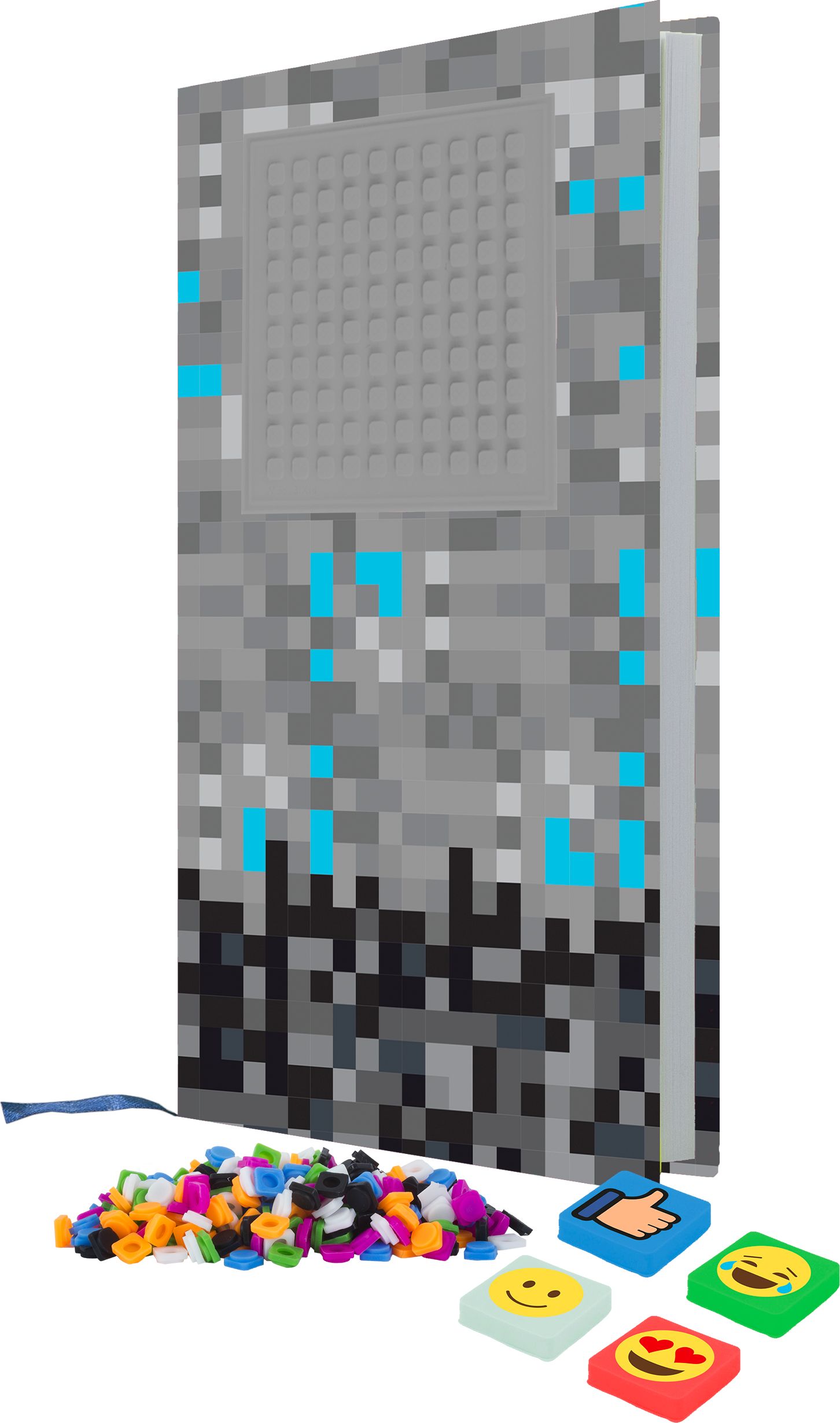 PIXIE CREW Deník A5 Minecraft šedo-modrý - obrázek 1
