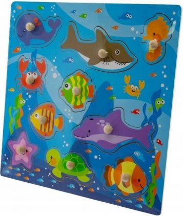 Tulimi Dřevěné zábavné puzzle vkládací - Oceán I.