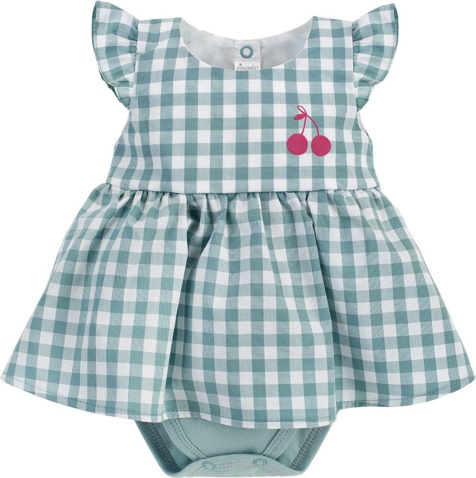 Pinokio Šaty s body bez rukávů Sweet Cherry Green - obrázek 1