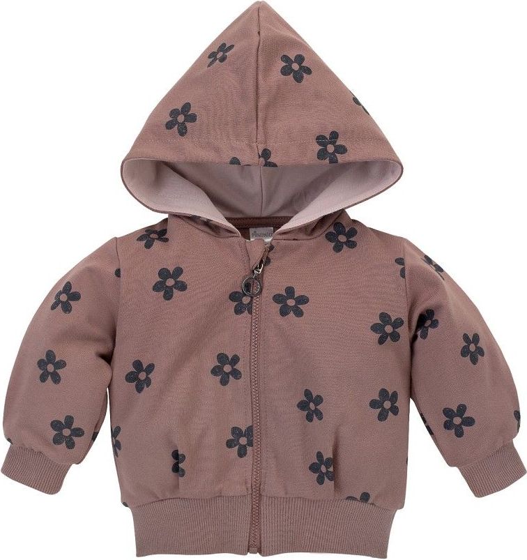 Pinokio Mikina s kapucí Happiness Dark Pink 98 - obrázek 1