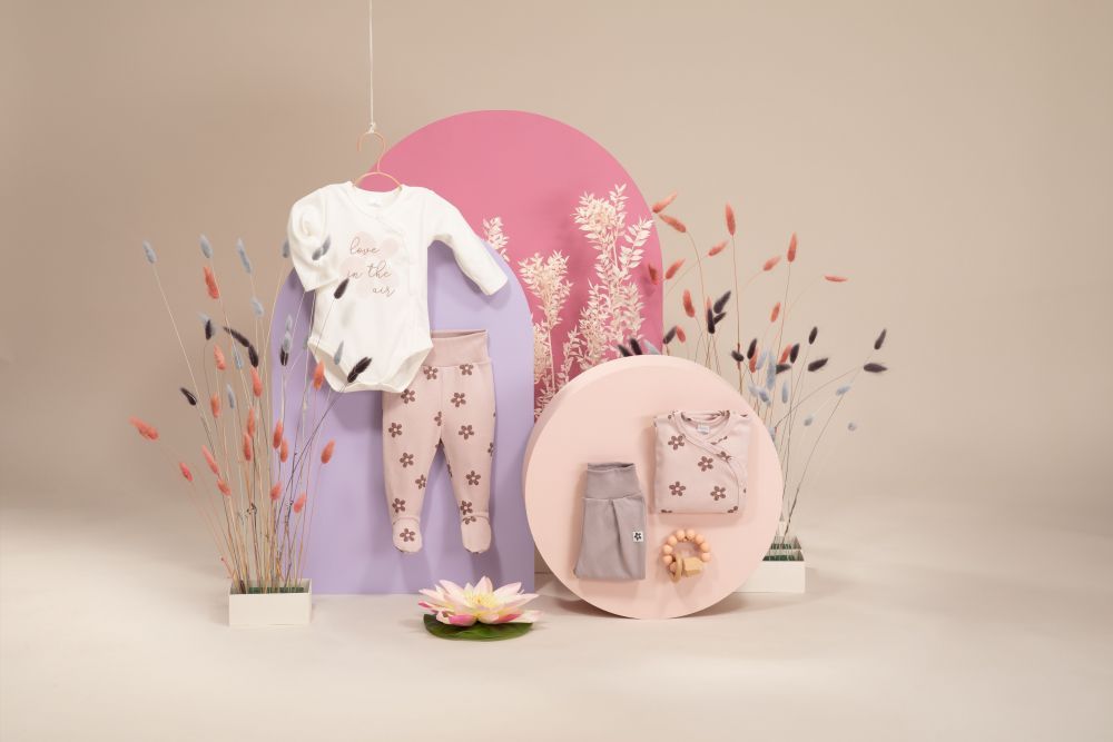 Pinokio Body dlouhý rukáv rozepínací Happiness Pink - obrázek 2