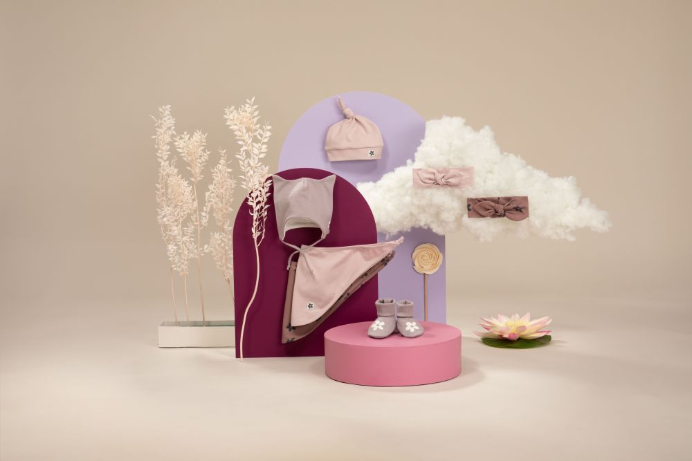 Pinokio Šátek Happiness Dark Pink - obrázek 2