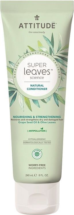 Attitude Přírodní kondicionér Super leaves s detoxikačním účinkem - vyživující pro suché a poškozené vlasy 240 ml - obrázek 1