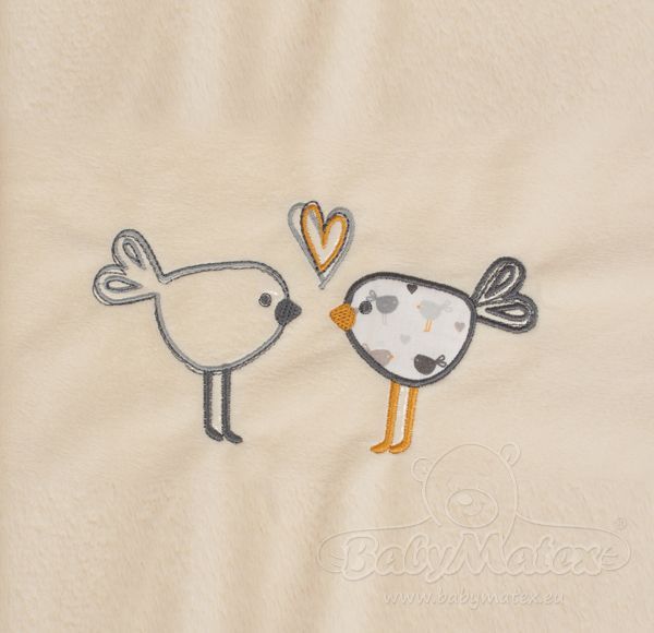 Baby Matex Birds deka 75x100 cm - obrázek 2