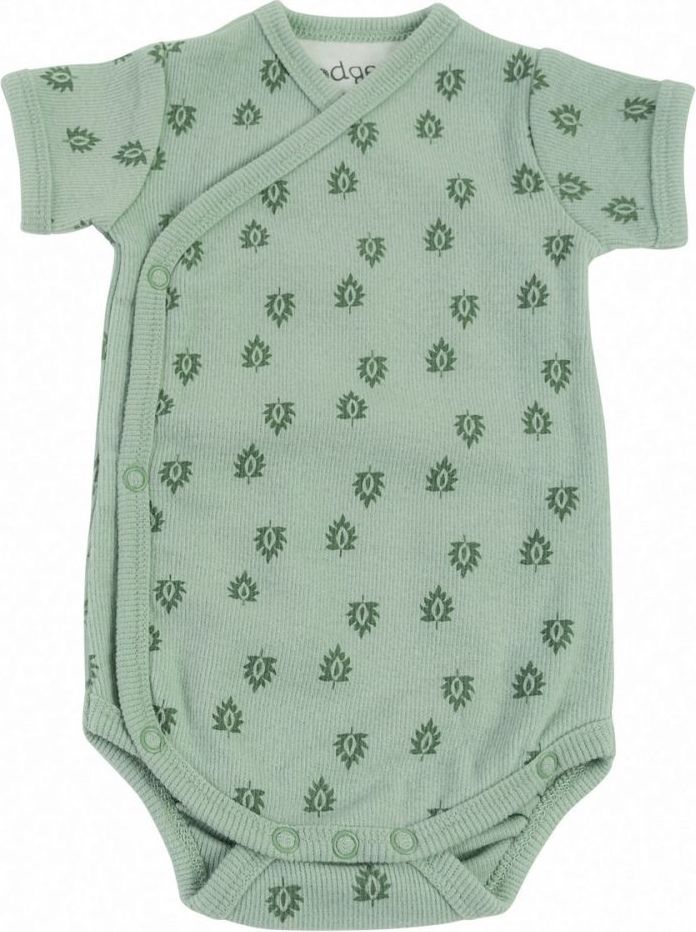 Lodger Hydrofilní body s krátkými rukávy Print Rib Silt Green - obrázek 1