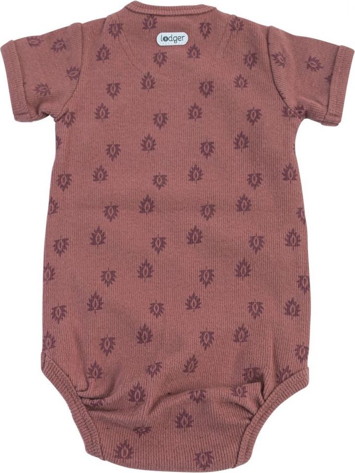Lodger Hydrofilní body s krátkými rukávy Print Rib Rosewood 80 - obrázek 2