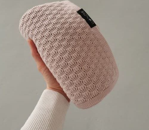 Lullalove Lehká bambusová dečka 90x90 cm Motýlek Pudrová béžová 2021 - obrázek 1