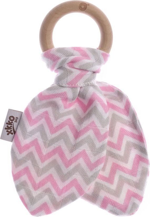 Kikko Kousátko BMB Lístky Chevron Baby Pink 2021 - obrázek 1
