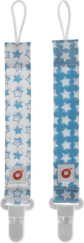 Kikko Klipy na dudlík 2ks Little Stars Cyan MIX 2021 - obrázek 1