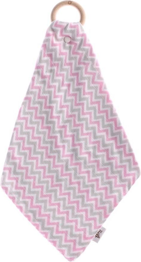 Kikko Kousátko BMB s plenkou Chevron Baby Pink 2021 - obrázek 1