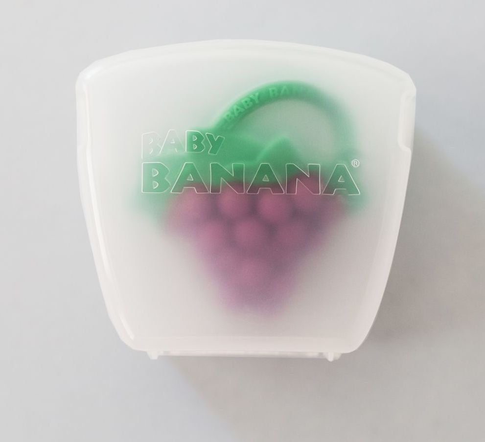 Baby Banana Brush Smoothie dudlík s hygienickým pouzdrem Hrozno - obrázek 2
