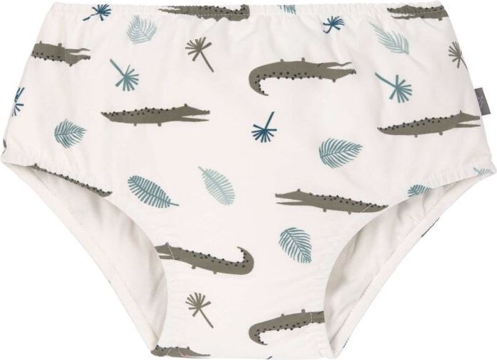 Lässig Chlapecké plavky Swim Diaper Boys Crocodile White - obrázek 1