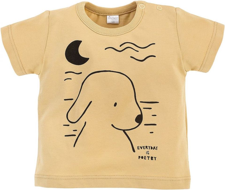 Pinokio Tričko Summertime Beige Dog 104 - obrázek 1