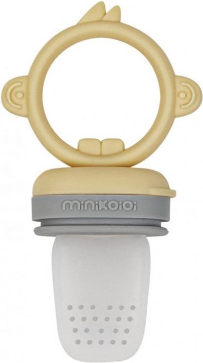 Minikoioi Kousátko krmicí Grey/Yellow 2021 - obrázek 1