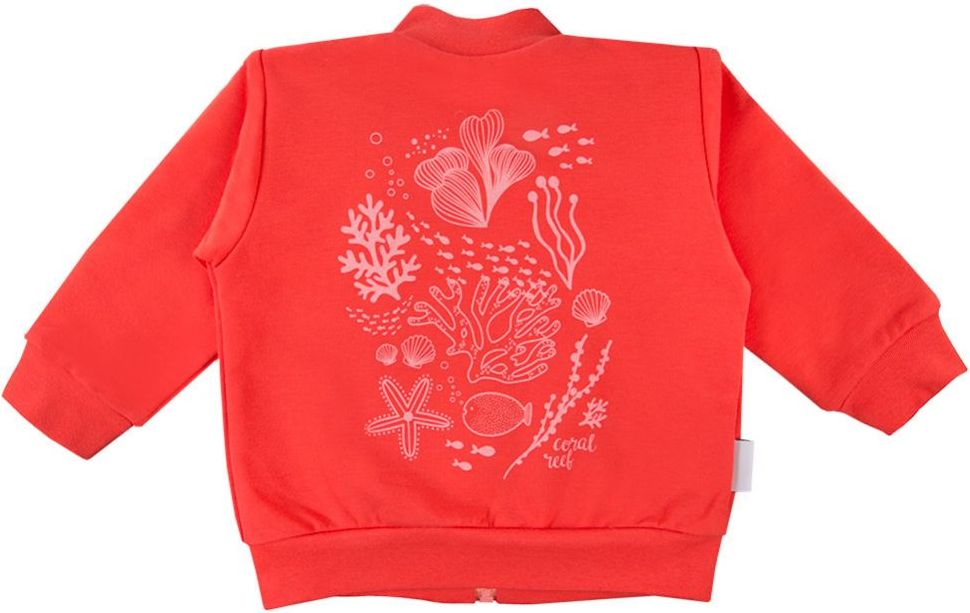 Eevi Mikina rozepínací Coral Reef Red 92 - obrázek 2
