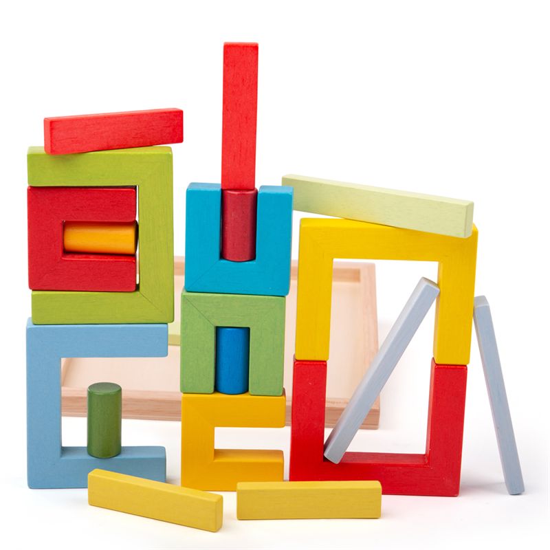 Bigjigs Toys Dřevěné skládací tvary Bigjigs Toys - obrázek 2