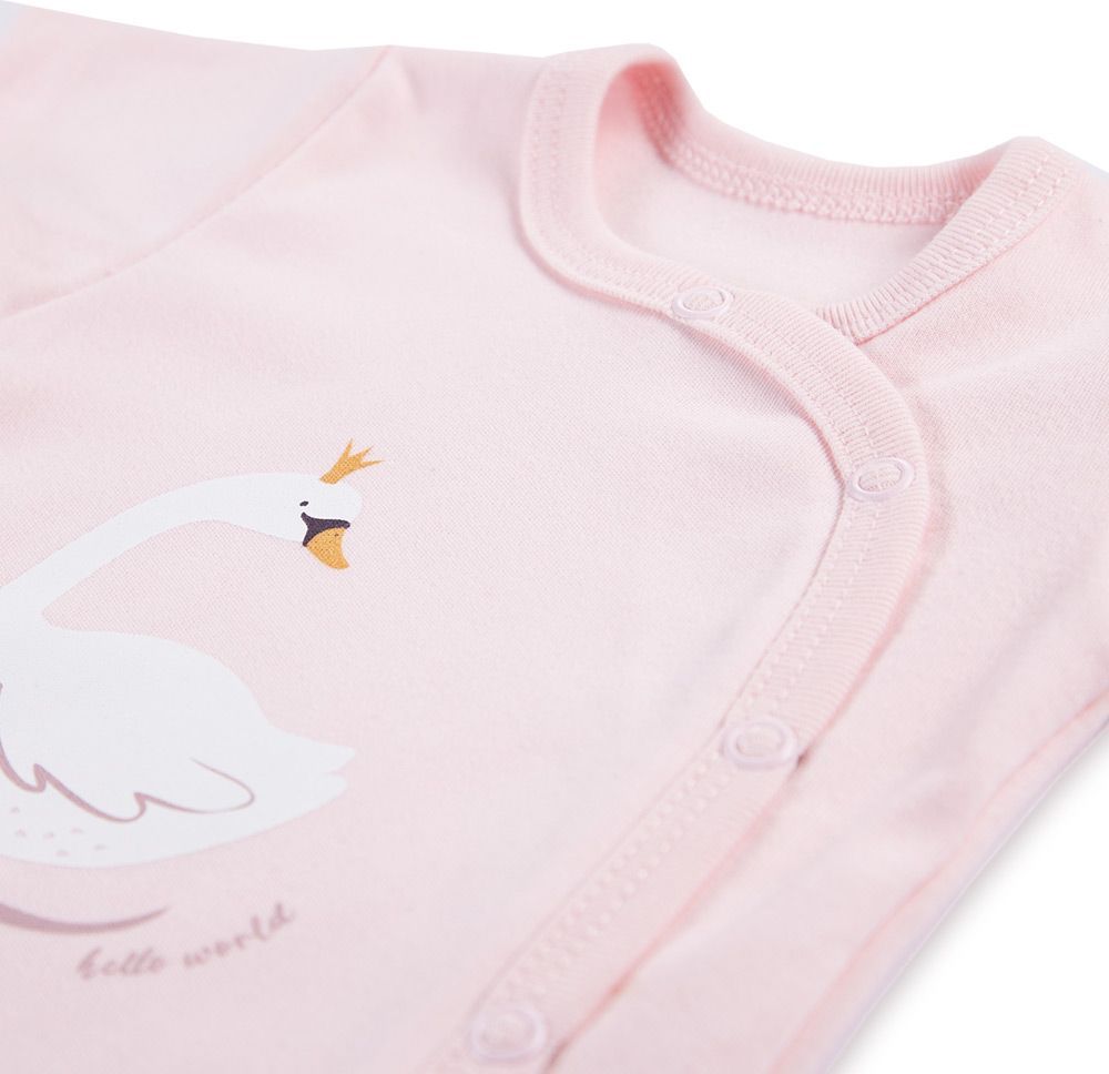 Eevi Body rozepínací Swan Pink - obrázek 2