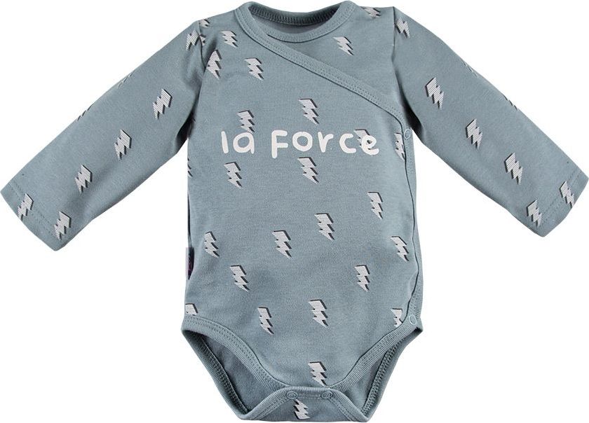 Eevi Body dlouhý rukáv rozepínací Unique Grey La Force - obrázek 1