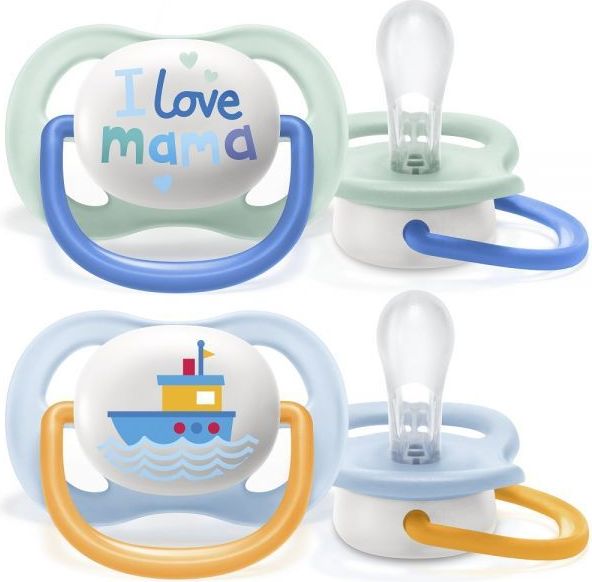 Avent Šidítko 2 ks Ultra Air Happy Boat - obrázek 1