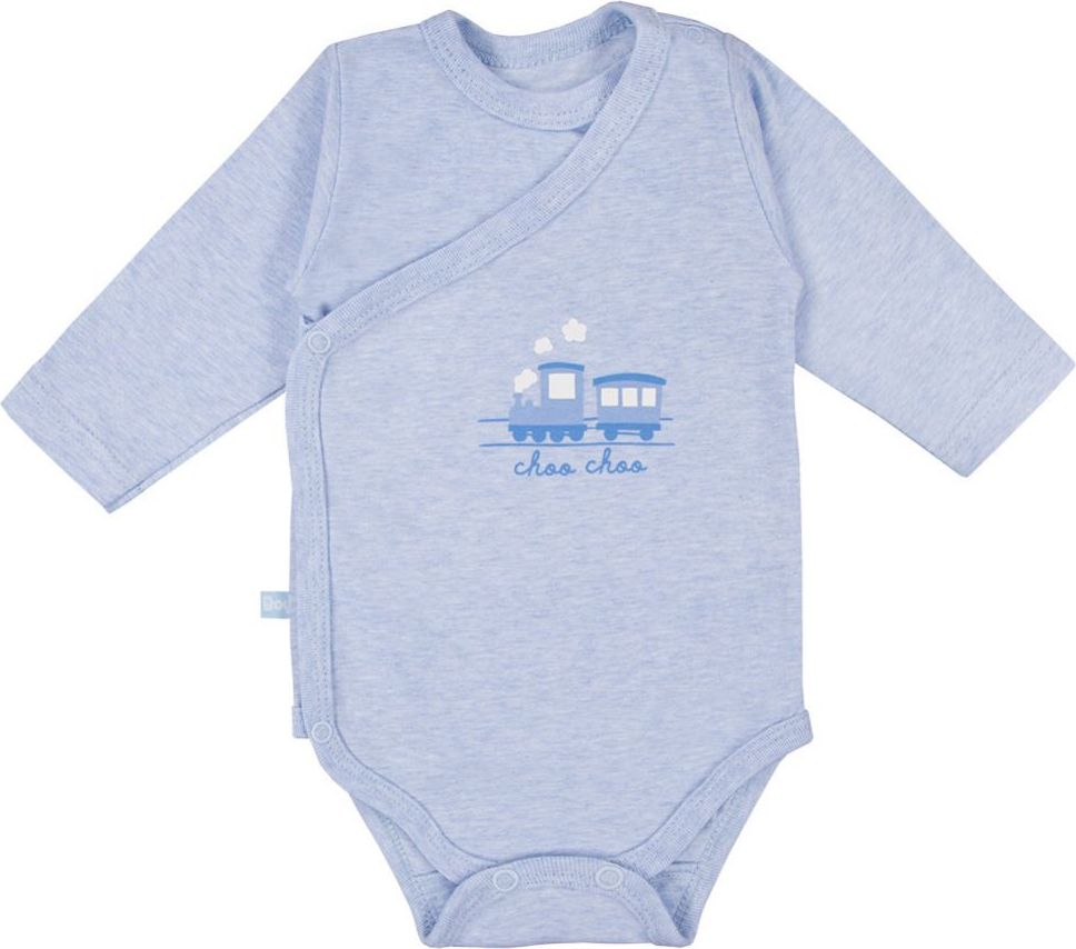 Eevi Body dlouhý rukáv Tiny set 3 ks Blue Train 50 - obrázek 2