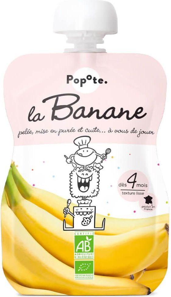 Popote Bébé Food Kapsička 120 g Popote Bio Banán - obrázek 1