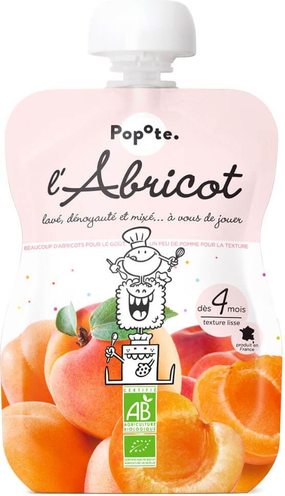 Popote Bébé Food Kapsička 120 g Popote Bio Meruňka - obrázek 1